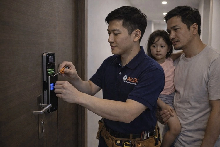 thợ alo247 mở khoá cửa vân tay