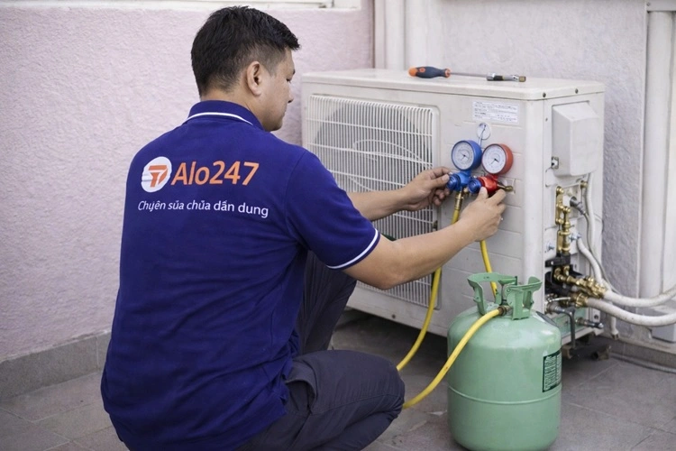 thợ alo247 nạp gas điều hoà