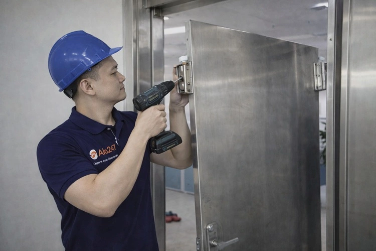 thợ alo247 sửa bản lề cửa inox