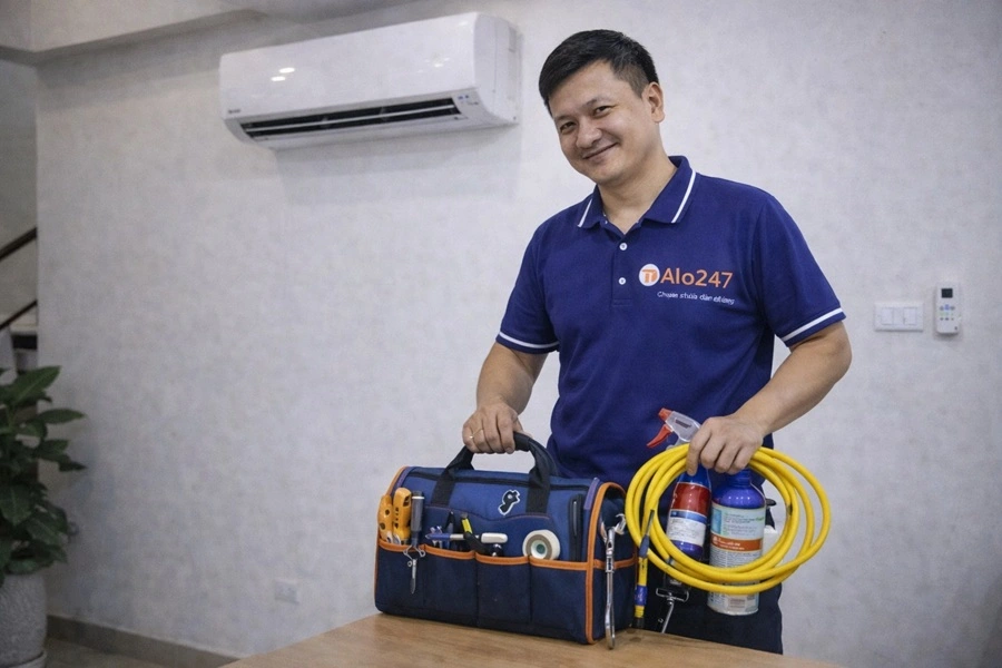 thợ bảo dưỡng điều hoà alo247