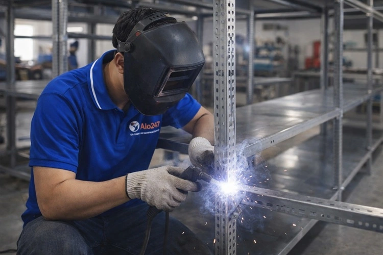 thợ hàn kệ sắt theo yêu cầu tại xưởng