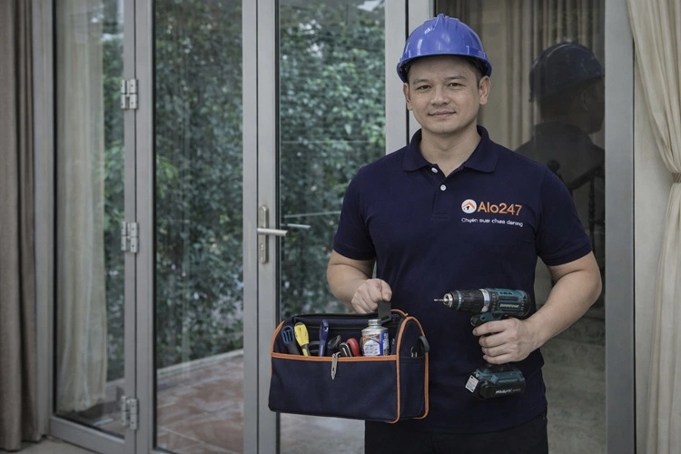 thợ sửa cửa nhôm kính alo247