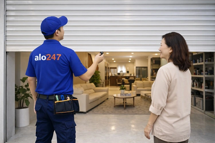 Kiểm tra và làm mới remote cửa cuốn