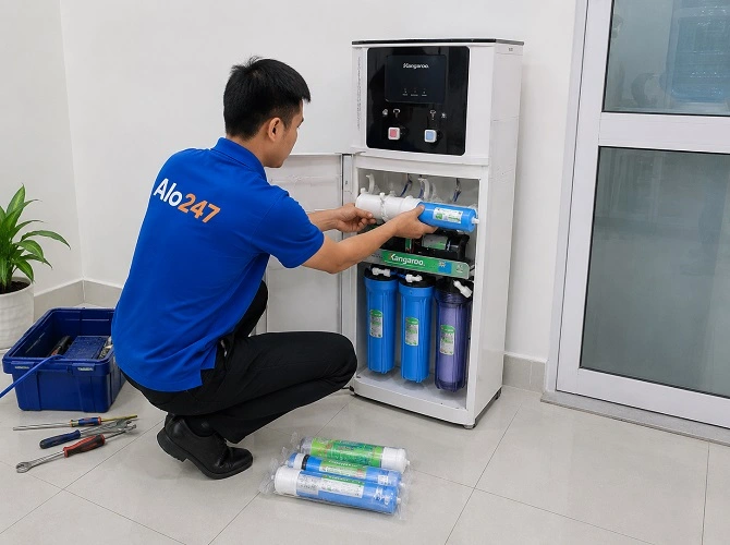 Thợ alo247 Sửa máy lọc nước tại Long Biên
