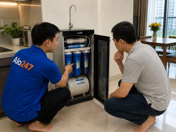 Thợ alo247 báo phương án sửa máy lọc nước tại Đống Đa