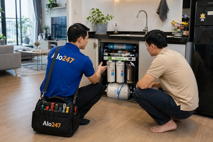 Thợ alo247 báo phương án sửa máy lọc nước tại Hoàn Kiếm