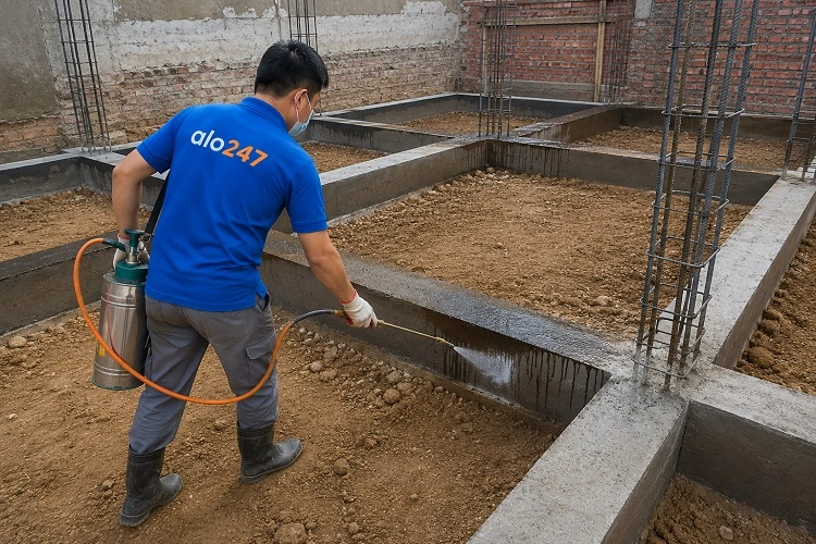 Thợ alo247 chống mối công trình tại Đống Đa