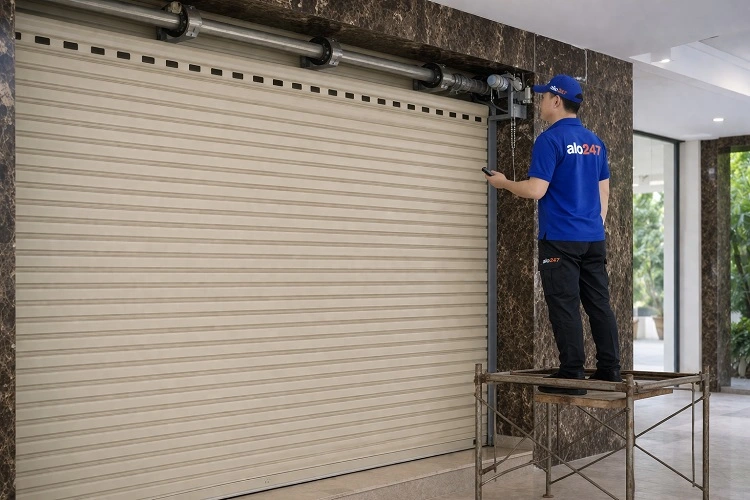 Thợ alo247 sửa cửa cuốn tại Đống Đa