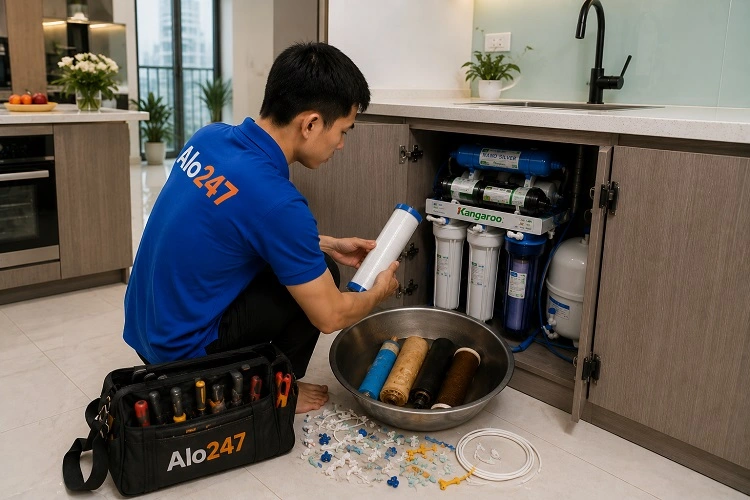 Thợ alo247 sửa máy lọc nước tại Đống Đa