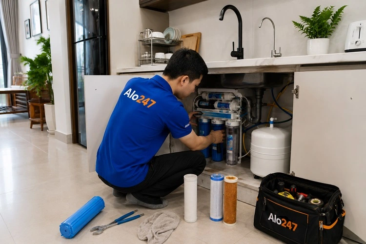Thợ alo247 sửa máy lọc nước tại Hoàn Kiếm