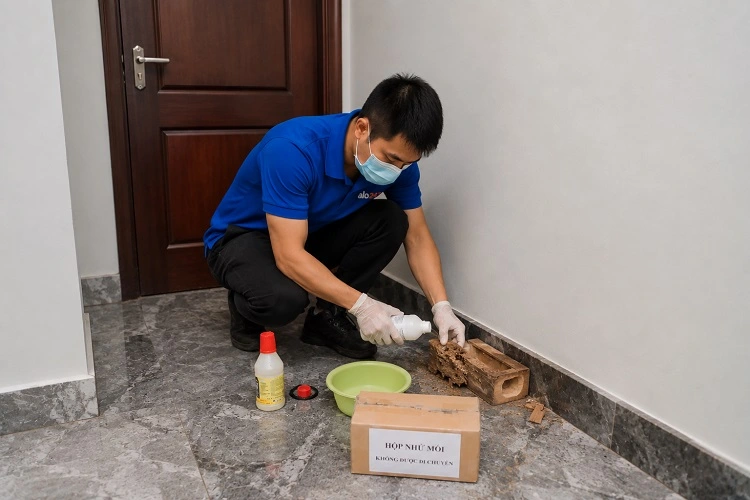Thợ alo247 thực hiện diệt mối tận gốc tại Đông Anh