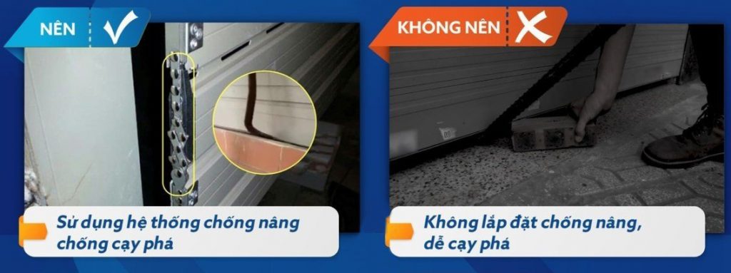 Các lưu ý khi sử dụng cửa cuốn