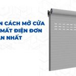 Cách sử dụng cửa cuốn khi mất điện nhanh chóng