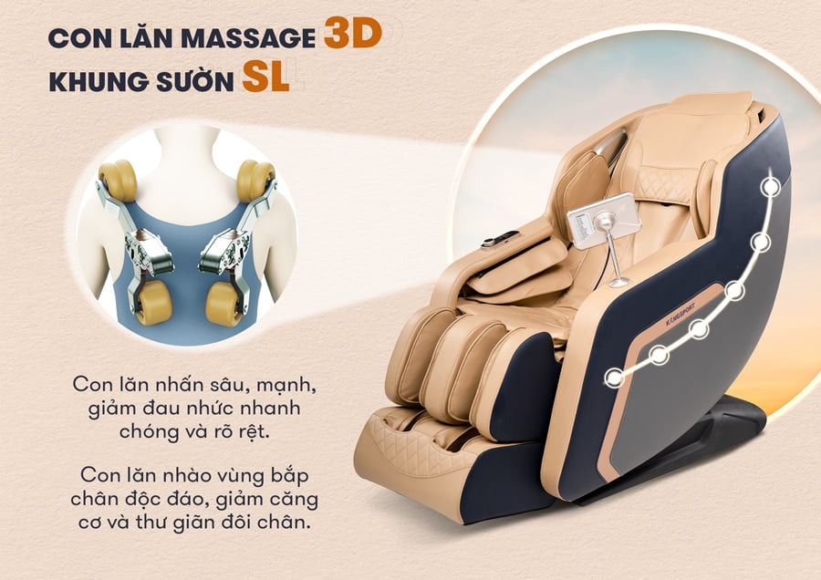 Con lăn ghế massage là gì Tác dụng của nó