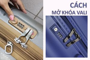 Cách xử lí khi quên mật khẩu kẹt khóa số vali