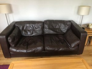 Cách xử lý sofa da bị lún