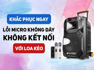 Khắc phục lỗi mic không kết nối được với loa kéo