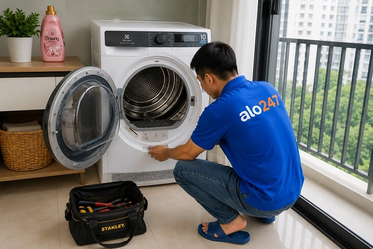 Thợ alo247 sửa chữa máy sấy quần áo tại Hà Nội