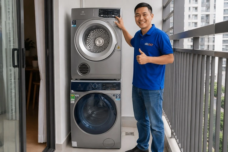 alo247 sửa máy sấy quần áo tại nhà Hà Nội uy tín
