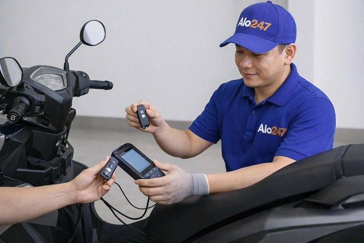 Thợ Alo247 làm lại chìa smartkey