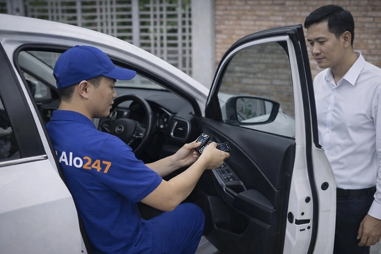 Thợ alo247 làm chìa khoá oto