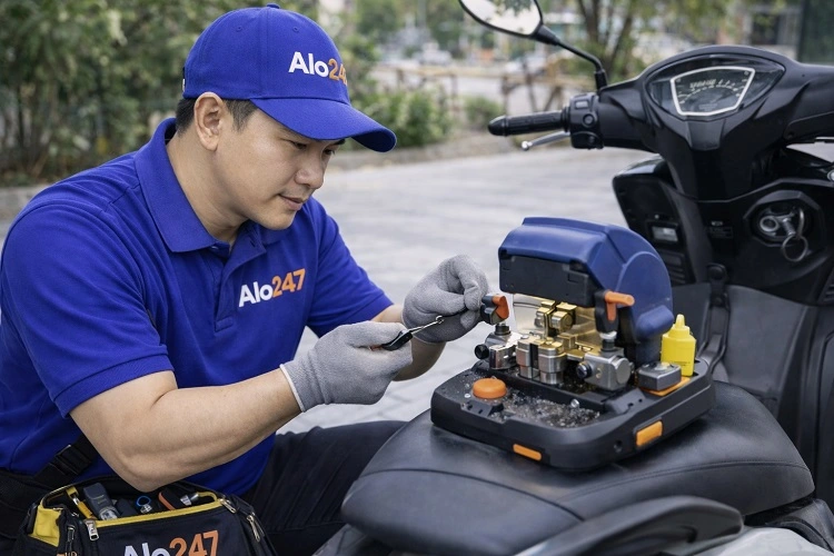 Thợ alo247 làm chìa xe máy