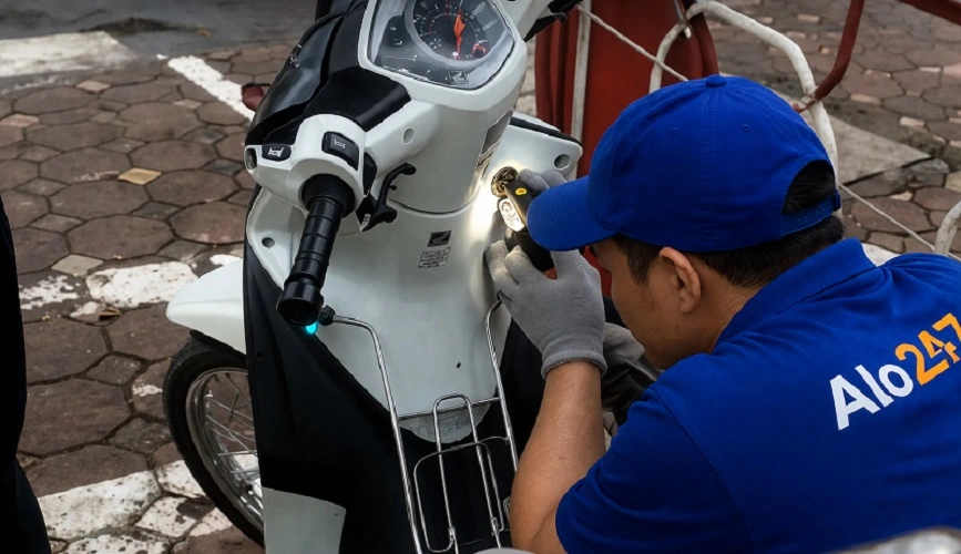 Thợ alo247 sửa ổ khóa xe máy bị kẹt