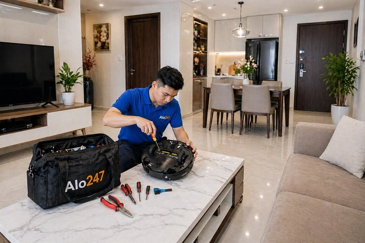 Thợ alo247 sửa robot hút bụi deebot
