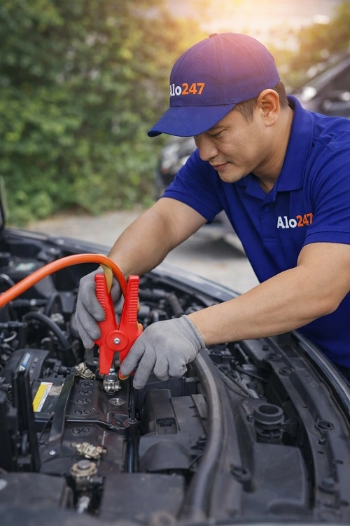 Thợ kích bình ắc quy tận nơi