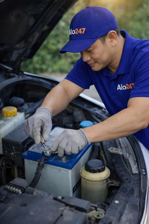 Thợ thay ắc quy ô tô hà nội