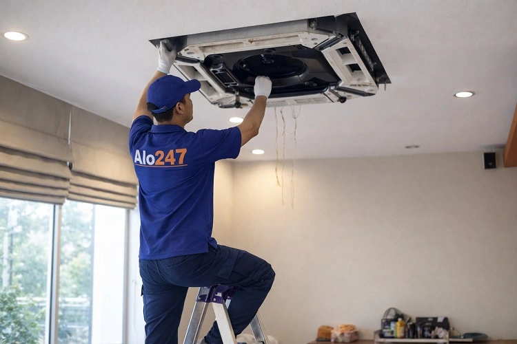 Kỹ thuật viên Alo247 sửa điều hòa
