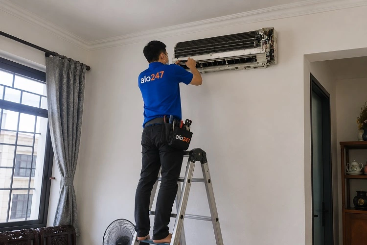 Thợ alo247 lắp đặt điều hoà tại Hà Đông