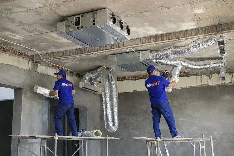 Thợ alo247 lắp điều hòa âm trần thạch cao