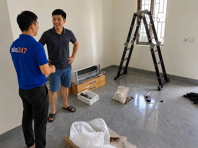 Thợ alo247 lắp điều hoà tại Long Biên