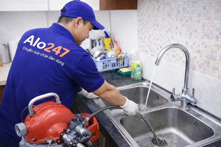 Thợ alo247 thông tắc bồn rửa bát