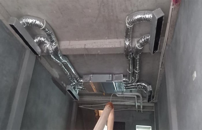 lắp điều hoà âm trần nối ống gió