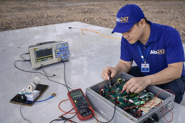 Kỹ thuật viên Alo247 sửa inverter