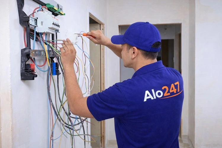 Kỹ thuật viên Alo247 sửa thiết bị điện