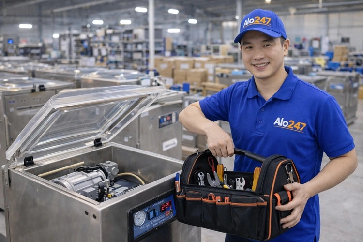 thợ sửa máy hút chân không alo247