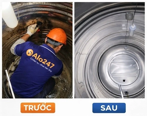 Dọn vệ sinh bể nước inox