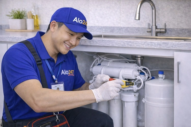 Thợ alo247 kiểm tra máy lọc nước
