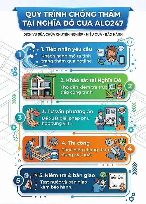 Quy trình dịch vụ 5 bước của alo247
