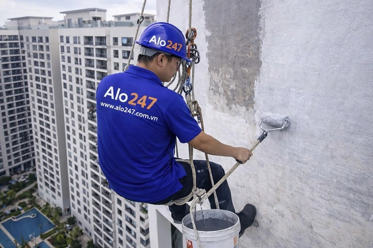 Sơn ngoài trời nhà cao tầng