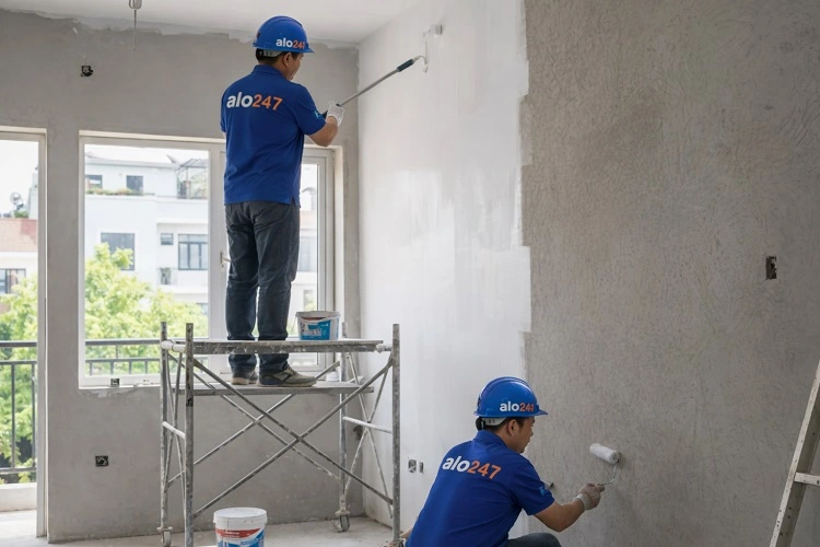 Thợ alo247 sơn chống thấm tường tại phường Khương Đình
