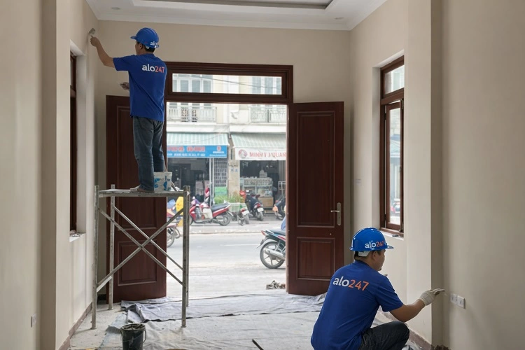 Thợ Alo247 thi công cải tạo nhà tại phường Định Công