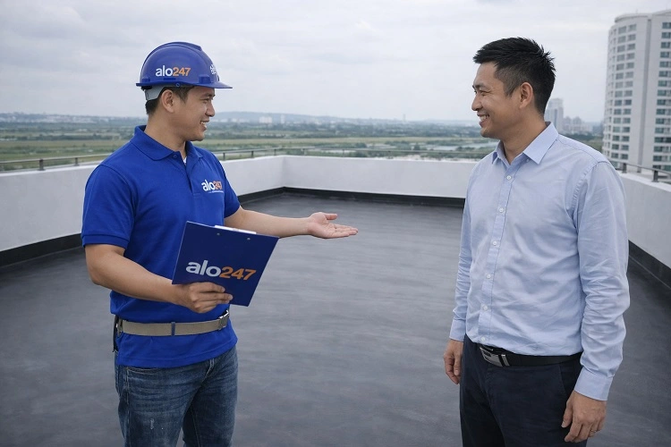 Ký bảo hành cho công trình thi công