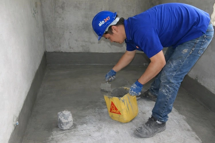 Thợ Alo247 thi công chống thấm triệt để cho nhà vệ sinh tại khu vực Hoàng Mai