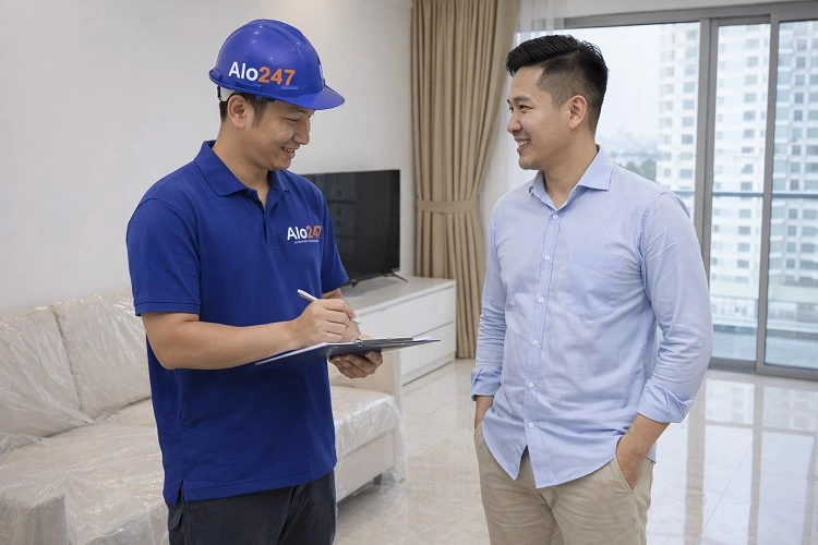 Thợ viết bảo hành sau hoàn thành