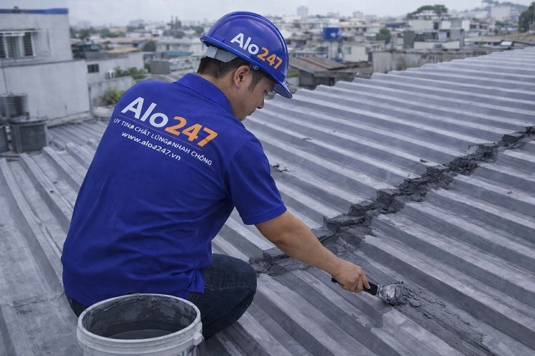 xử lý mái tôn dột tại Bạch Mai