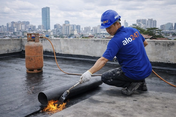 Chống thấm bằng màng khò nhiệt